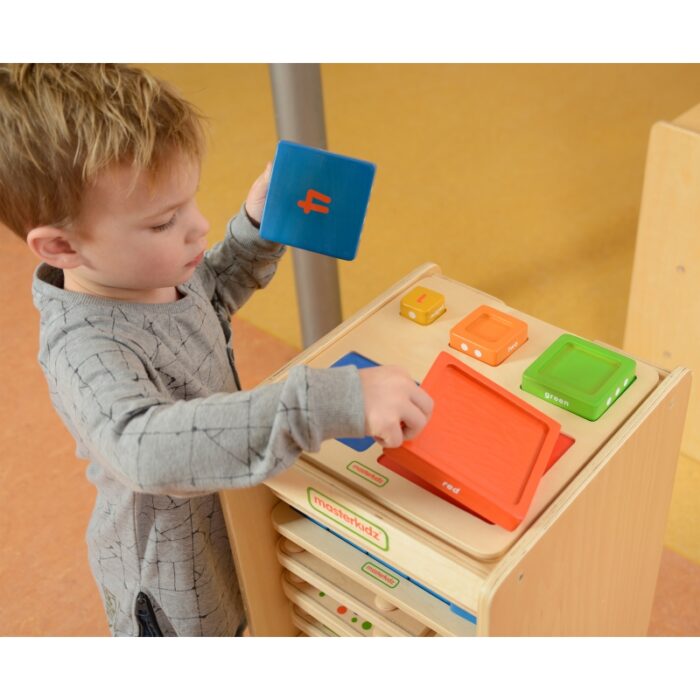 MASTERKIDZ Piramidka Drewniana Edukacyjna Liczenie Kolory Montessori - obrazek 3