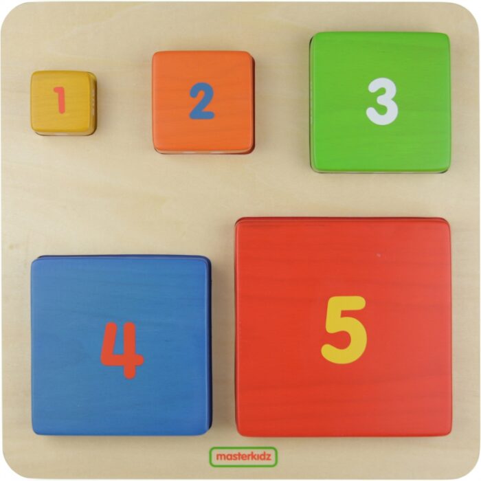 MASTERKIDZ Piramidka Drewniana Edukacyjna Liczenie Kolory Montessori - obrazek 5