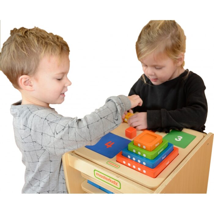 MASTERKIDZ Piramidka Drewniana Edukacyjna Liczenie Kolory Montessori - obrazek 8