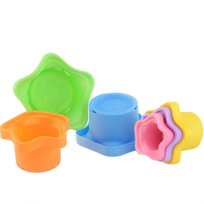 WOOPIE BABY Piramidka Sensoryczne Kubeczki Gwiazdki + Piłeczka - obrazek 4