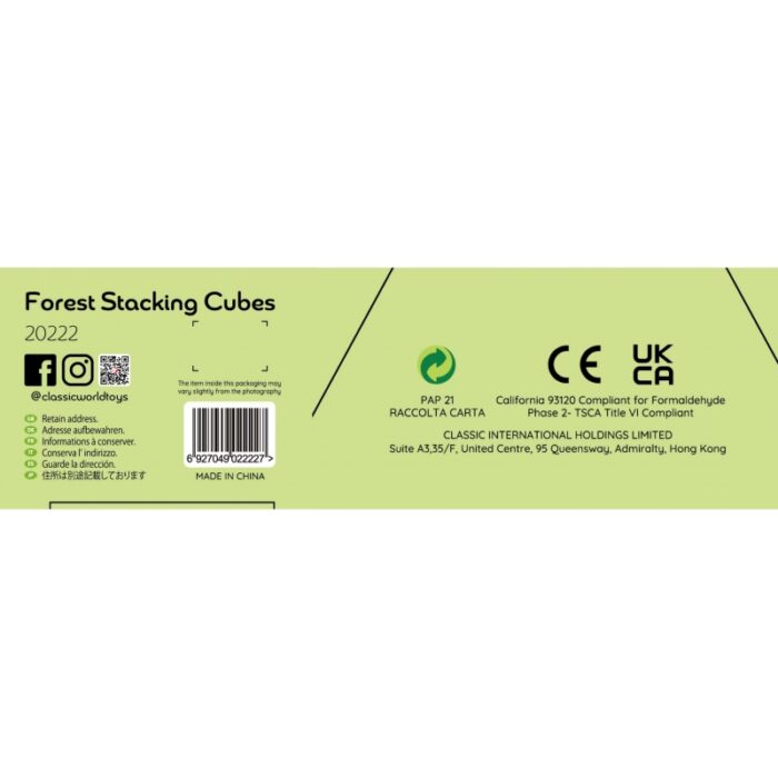 CLASSIC WORLD Układanka Kostki Box Leśna Piramidka 10 el. FSC - obrazek 12