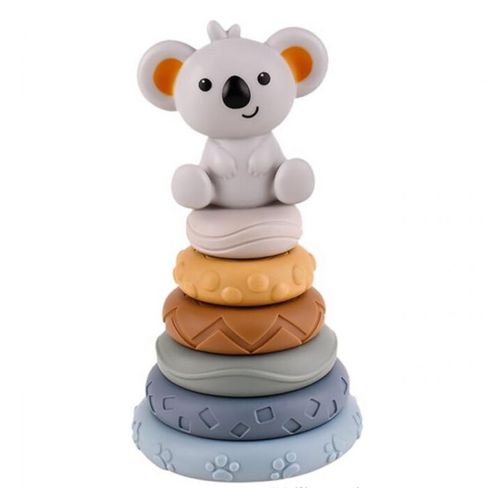 WOOPIE BABY Zestaw Edukacyjna Piramidka Koala 2w1 Gryzak - obrazek 4
