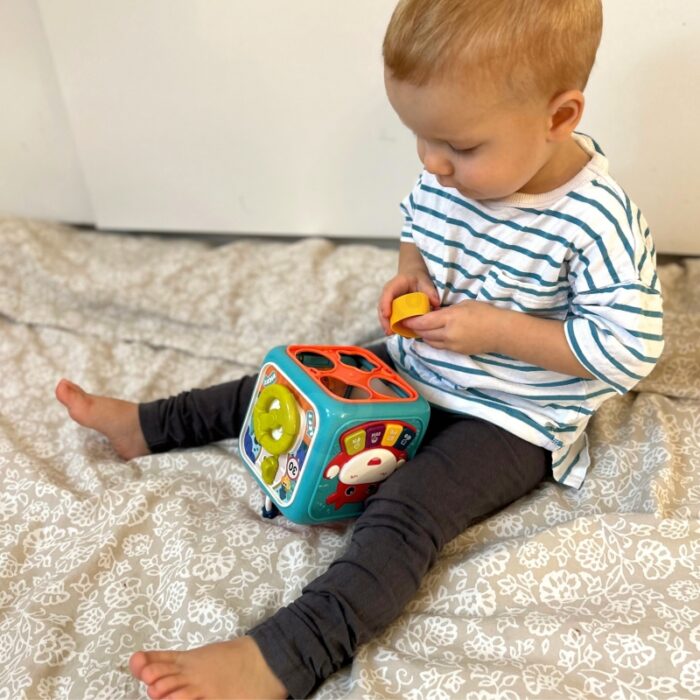 WOOPIE BABY Interaktywna Kostka Sensoryczna Edukacyjna Montessori Sorter 6w1 - obrazek 5