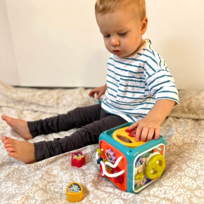 WOOPIE BABY Interaktywna Kostka Sensoryczna Edukacyjna Montessori Sorter 6w1 - obrazek 6