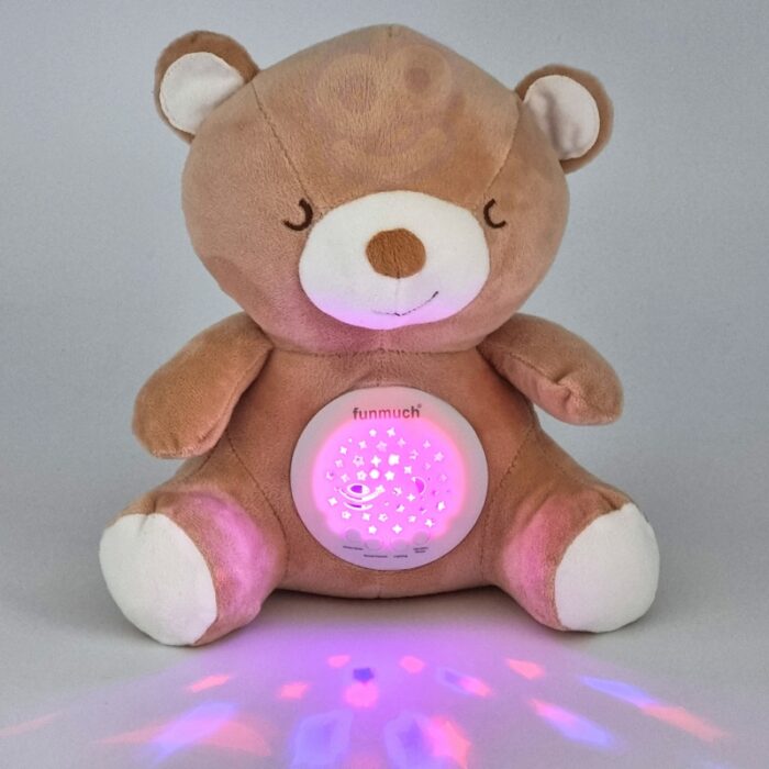 WOOPIE BABY Przytulanka Usypiacz Projektor 2w1 Miś - 10 Kołysanek - obrazek 3