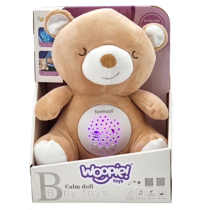 WOOPIE BABY Przytulanka Usypiacz Projektor 2w1 Miś - 10 Kołysanek - obrazek 8