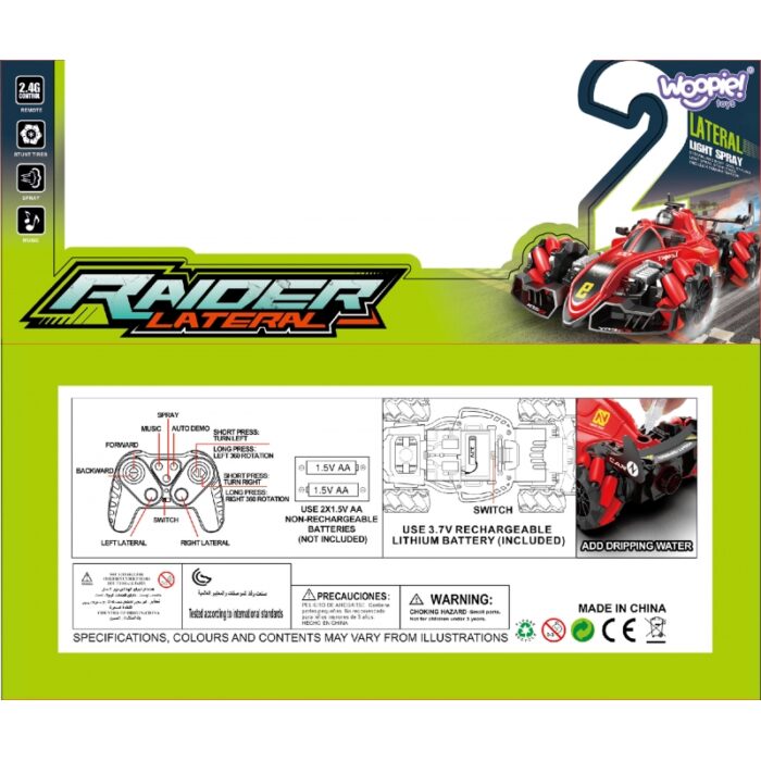 WOOPIE Zdalnie Sterowane Auto Kaskaderskie RAIDER - Efekt Dymu - obrazek 4