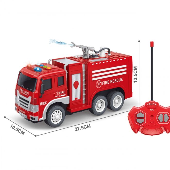 WOOPIE Zdalnie Sterowane Auto Wóz Strażacki RC Funkcja Pryskania Wodą - obrazek 6