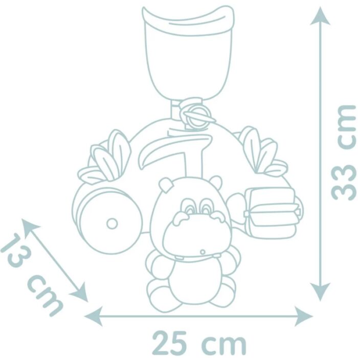SMOBY Little Zabawka Motoryczna dla Dzieci Hipopotam do Kąpieli - obrazek 6