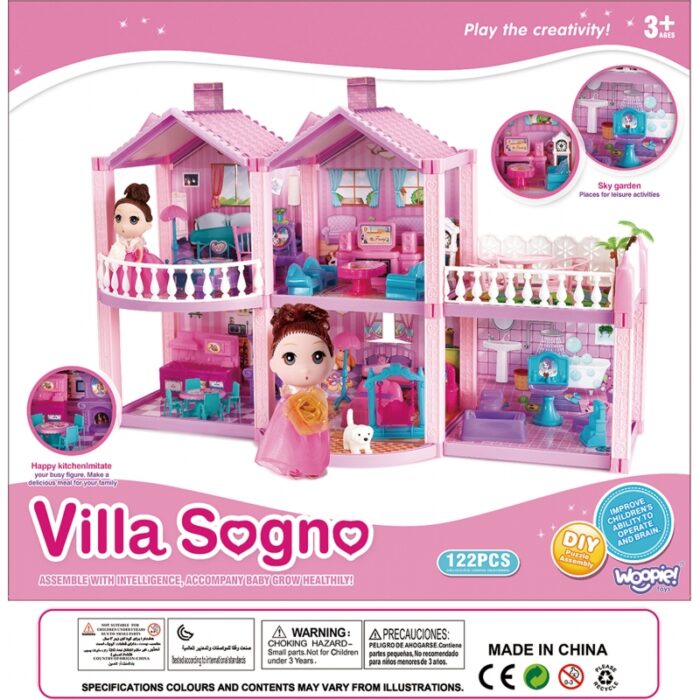 WOOPIE Domek dla Lalek Kucyków PONY FANTASY VILLA 120 el. - obrazek 6
