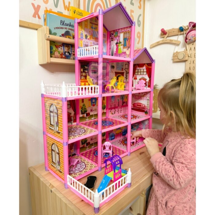WOOPIE Mega Willa Domek dla Lalek LOVELY HOUSE 194 el. - obrazek 7