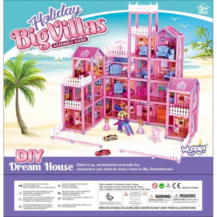 WOOPIE Mega Willa Domek dla Lalek LOVELY HOUSE 194 el. - obrazek 9