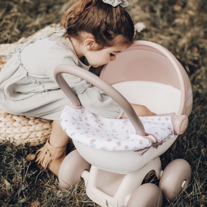 SMOBY Baby Nurse Wózek Głęboki dla lalki z plastikowym daszkiem - obrazek 3