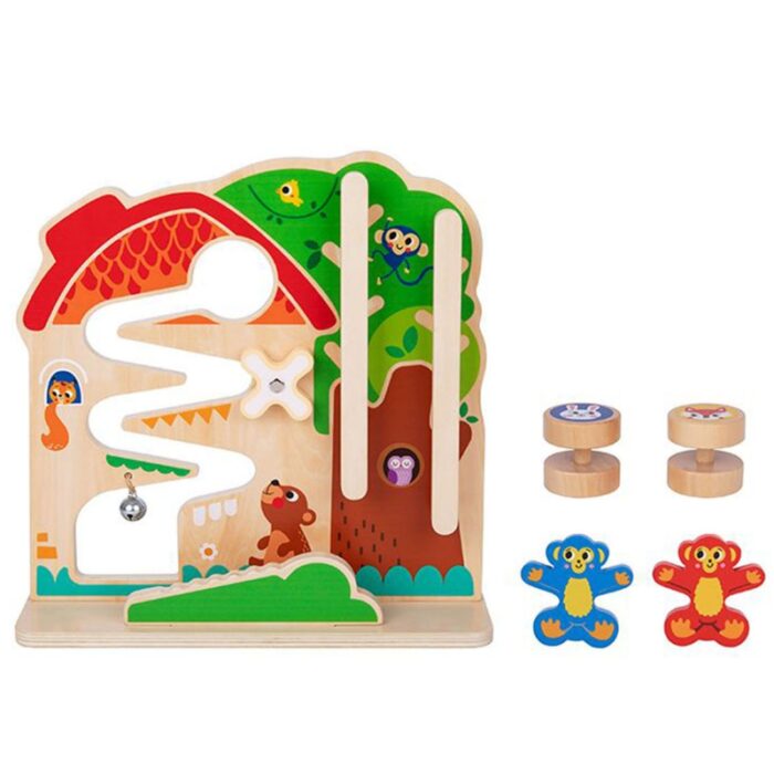 TOOKY TOY Drewniana Tablica Manipulacyjna Montessori Labirynt - obrazek 5