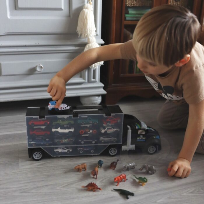 WOOPIE Samochód Transporter Dinozaury Ciężarówka - obrazek 3