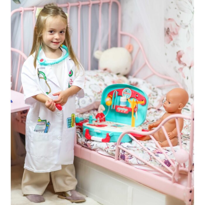 WOOPIE Zestaw Mały Lekarza Doktor w Walizce + 19 Akc. - obrazek 3