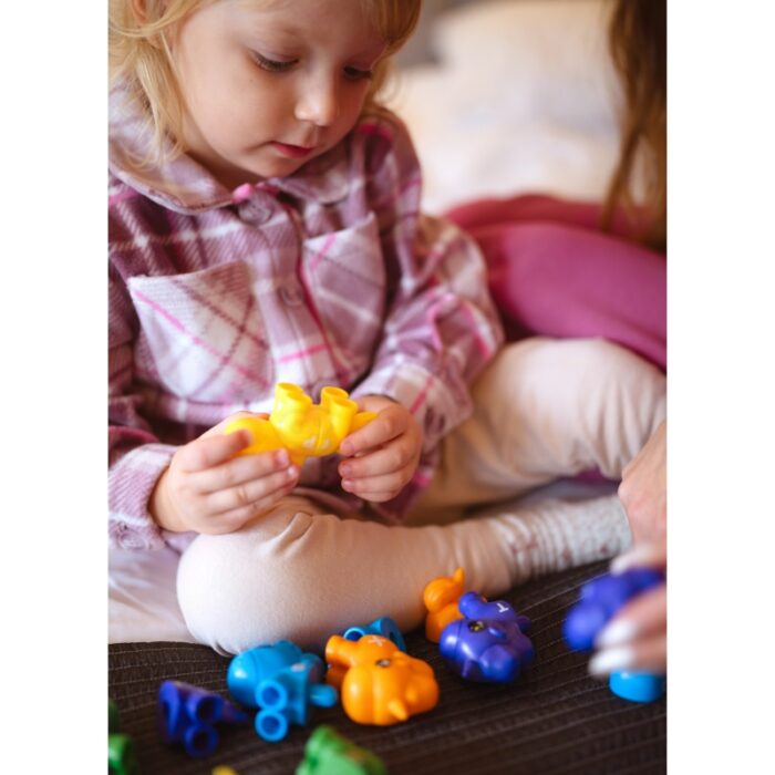 WOOPIE Zestaw Nauka Liczb Kolorów Montessori Figurki Jednorożce do Składania "Dopasuj Cyferki" 13 el. - obrazek 4