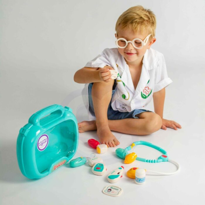 WOOPIE Zestaw Lekarski Mały Lekarza Doktor w Walizce Światło Dźwięk + Akc. - obrazek 5