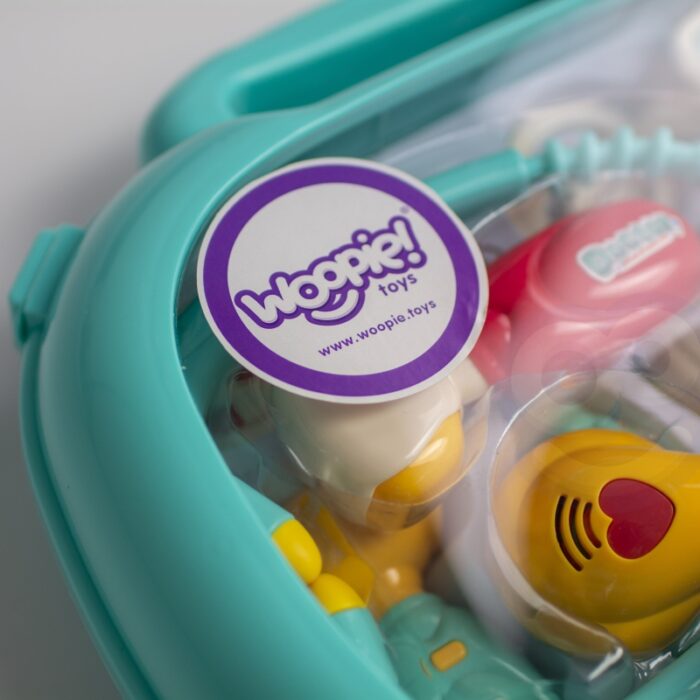 WOOPIE Zestaw Lekarski Mały Lekarza Doktor w Walizce Światło Dźwięk + Akc. - obrazek 9