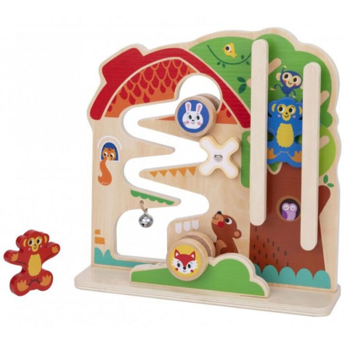 TOOKY TOY Drewniana Tablica Manipulacyjna Montessori Labirynt - obrazek 7