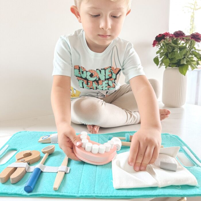TOOKY TOY Zestaw Małego Dentysty Walizka Lekarza 19 el. FSC - obrazek 5