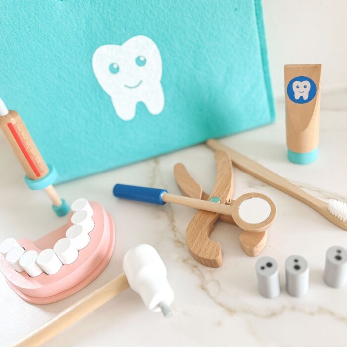 TOOKY TOY Zestaw Małego Dentysty Walizka Lekarza 19 el. FSC - obrazek 7