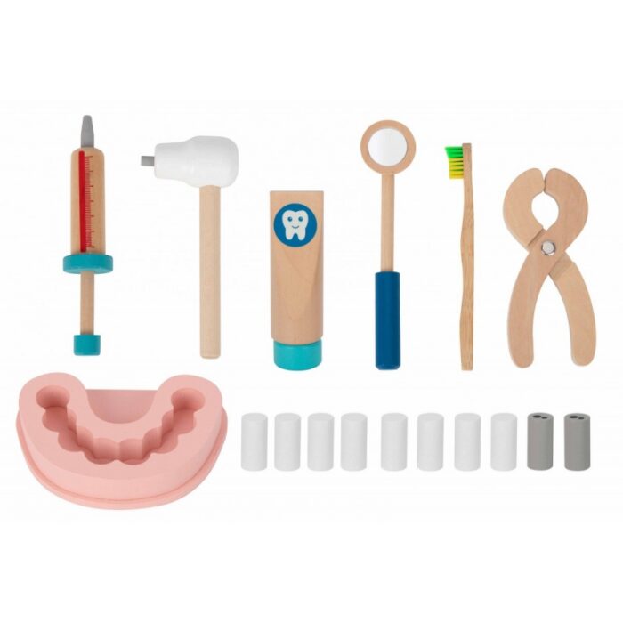 TOOKY TOY Zestaw Małego Dentysty Walizka Lekarza 19 el. FSC - obrazek 9
