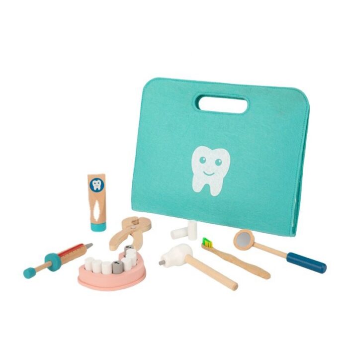 TOOKY TOY Zestaw Małego Dentysty Walizka Lekarza 19 el. FSC - obrazek 10