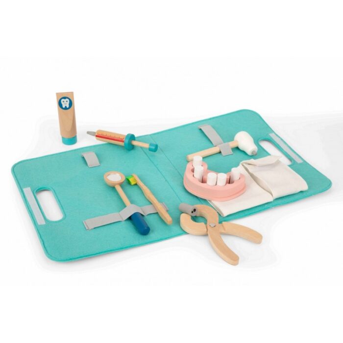 TOOKY TOY Zestaw Małego Dentysty Walizka Lekarza 19 el. FSC - obrazek 11