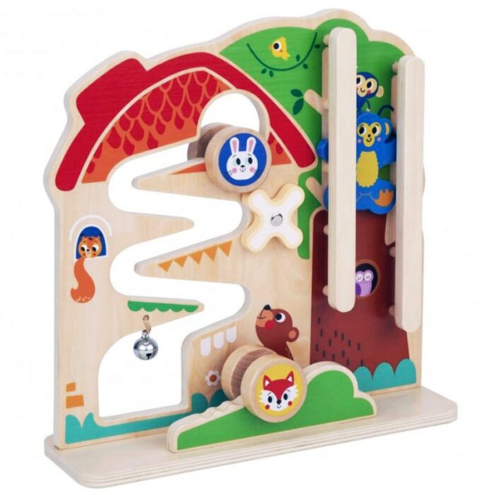TOOKY TOY Drewniana Tablica Manipulacyjna Montessori Labirynt - obrazek 8