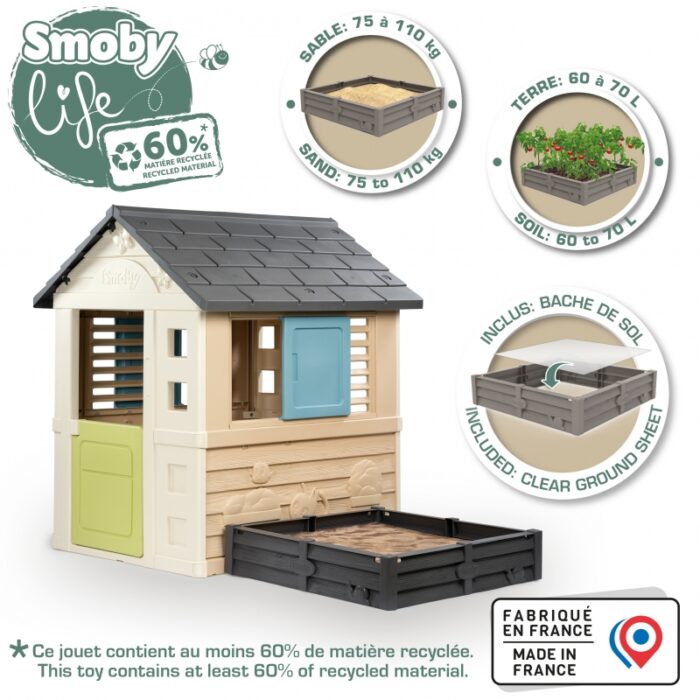 Smoby Life Domek ogrodowy z piaskownicą - obrazek 6
