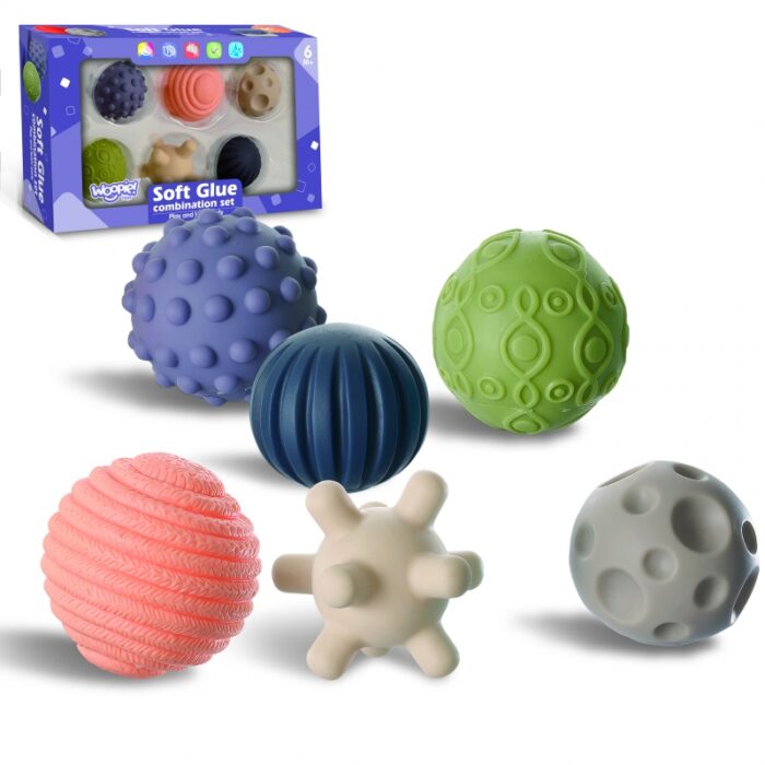 WOOPIE BABY Klocki Sensoryczne do Ściskania 6 el. - obrazek 4