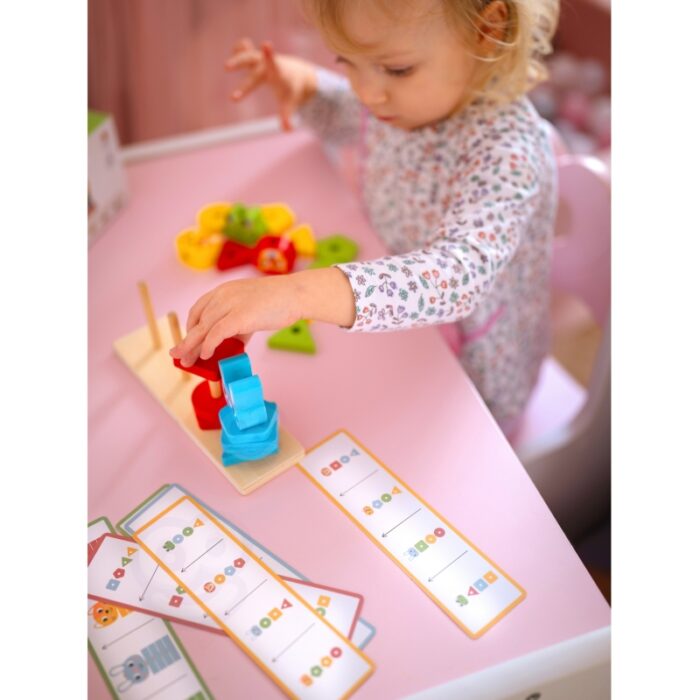 WOOPIE GREEN Układanka Montessori Piramidka Zwierzątka 27 el. FSC - obrazek 5