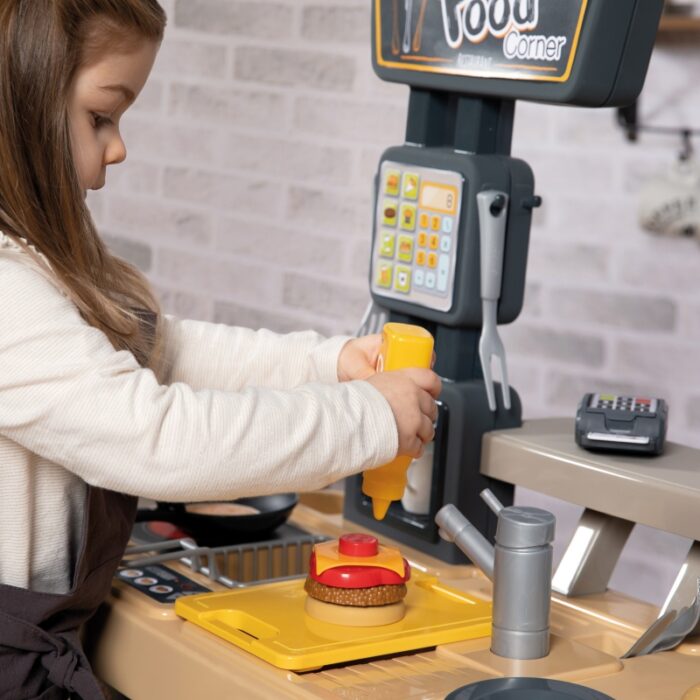 SMOBY Restauracja Bar dla Dzieci 2w1 Kuchnia Jadalnia Akcesoria - obrazek 13
