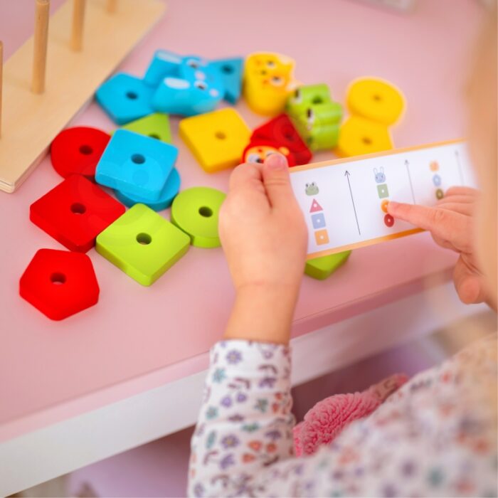WOOPIE GREEN Układanka Montessori Piramidka Zwierzątka 27 el. FSC - obrazek 9