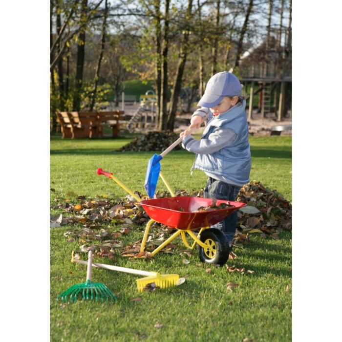Taczka dla dzieci czerwona metalowa Rolly Toys - obrazek 4