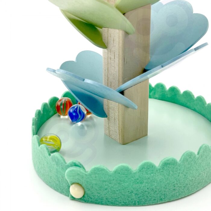 WOOPIE GREEN Drewniany Kulodrom Muzyczne Drzewko Tęczowe Montessori FSC - obrazek 7