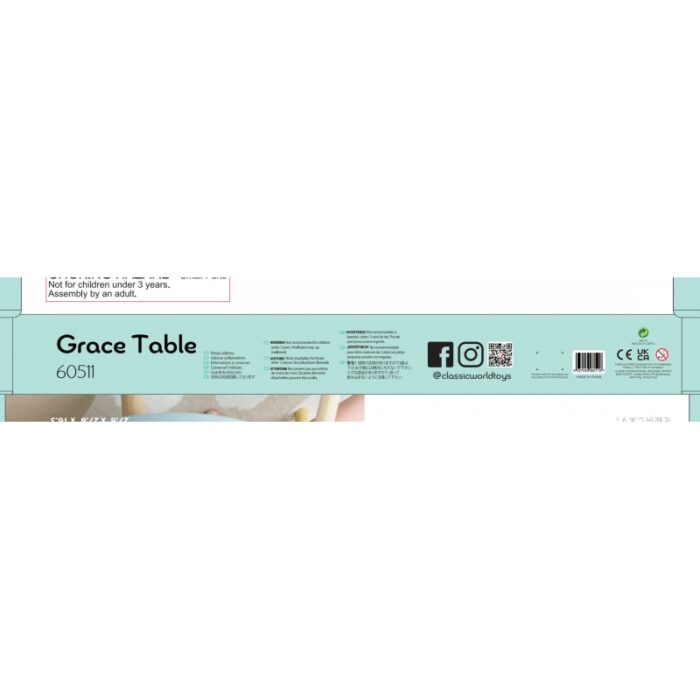 CLASSIC WORLD Pastelowy Stolik Grace dla Dzieci 3+ - obrazek 11