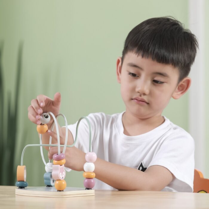 VIGA PolarB Drewniany Labirynt Przeplatanka Edukacyjna Montessori - obrazek 4