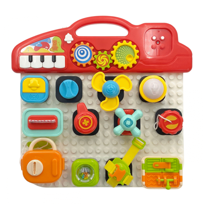 WOOPIE BABY Montessori Tablica Manipulacyjna Kolorowy Panel Aktywności - obrazek 10