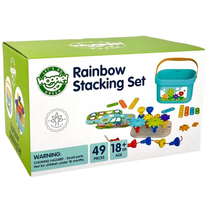 WOOPIE GREEN Konstrukcyjny BOX Motoryczny Montessori 12w1 FSC - obrazek 15
