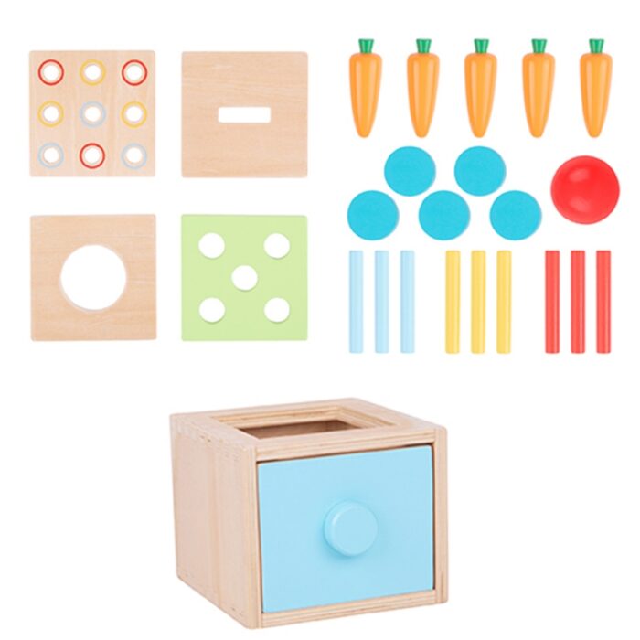 WOOPIE GREEN Drewniana Szuflada Edukacyjna Sorter Montessori - obrazek 8