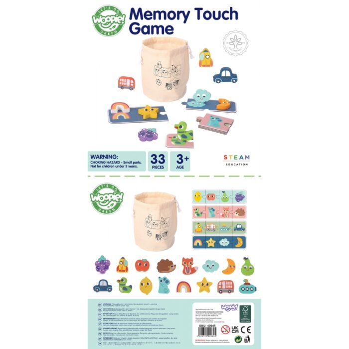WOOPIE GREEN Układanka Sensoryczna Memory Kształty FSC - obrazek 8