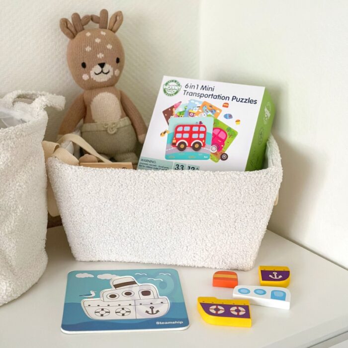 WOOPIE GREEN Układanka Drewniana Klocki Pojazdy Montessori FSC - obrazek 10