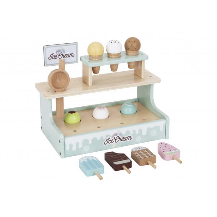 TOOKY TOY Stragan z Lodami Lodziarnia Drewniana - obrazek 5
