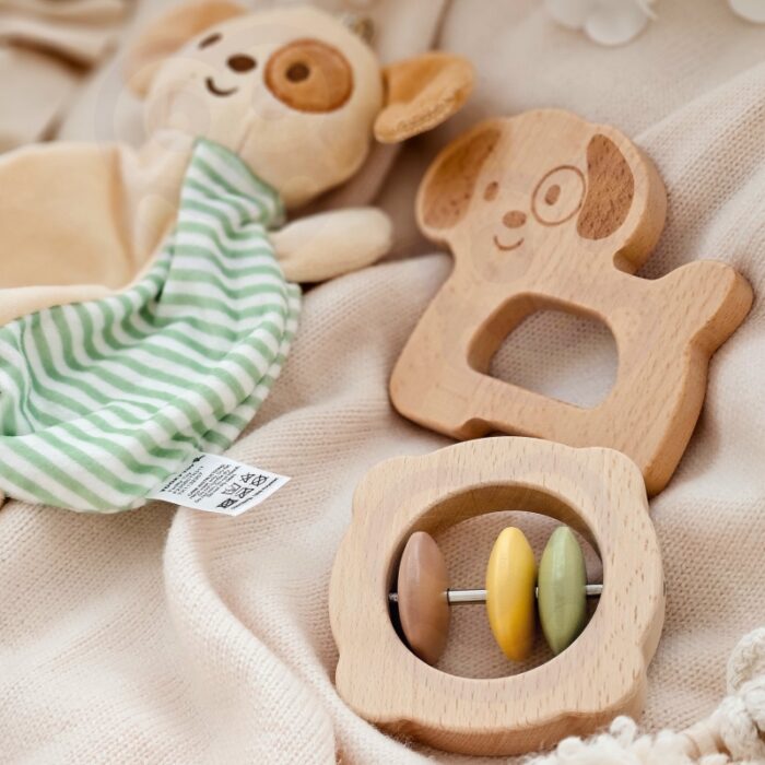 TOOKY TOY Zestaw Upominkowy Szczeniaczek Grzechotka - obrazek 3