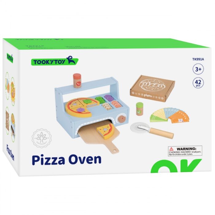 TOOKY TOY Pizzeria Drewniany Piec do Pizzy Akcesoria - obrazek 13