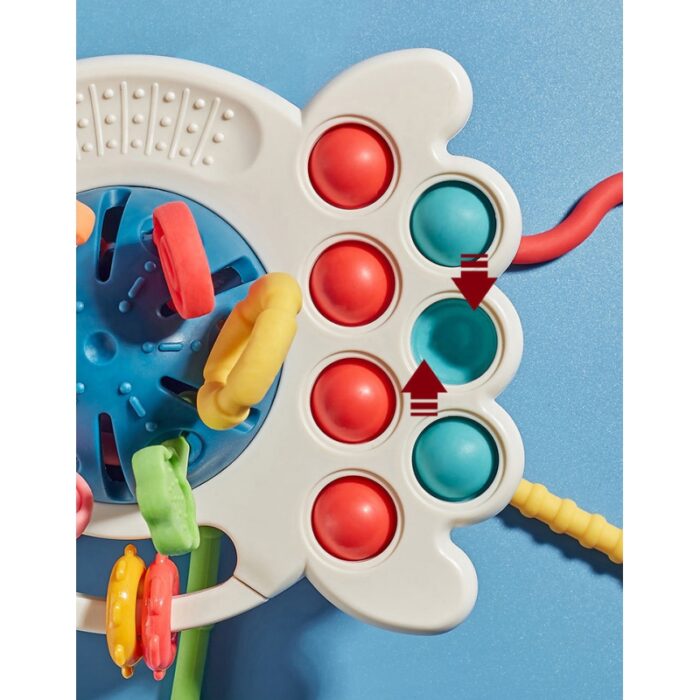 WOOPIE BABY Zabawka Sensoryczna Montessori Gryzak Wielofunkcyjny 0+ - obrazek 2