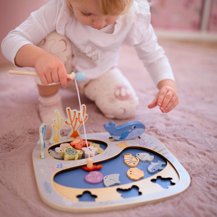 TOOKY TOY Złowić Rybkę Gra Zręcznościowa Układanka Montessori - obrazek 5