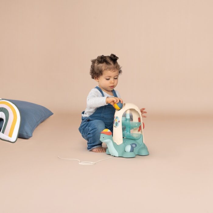 SMOBY LITTLE Żółw do Ciągnięcia ze Zjeżdżalnią dla Piłeczek 12m+ - obrazek 3